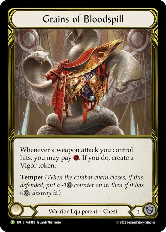 Image for Grains of Bloodspill - FAB182 (Flesh and Blood: Promo Cards) (FAB182) - Flesh and Blood TCG