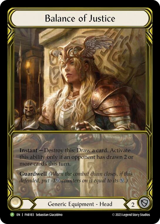 Image for Balance of Justice - FAB183 (Flesh and Blood: Promo Cards) (FAB183) - Flesh and Blood TCG