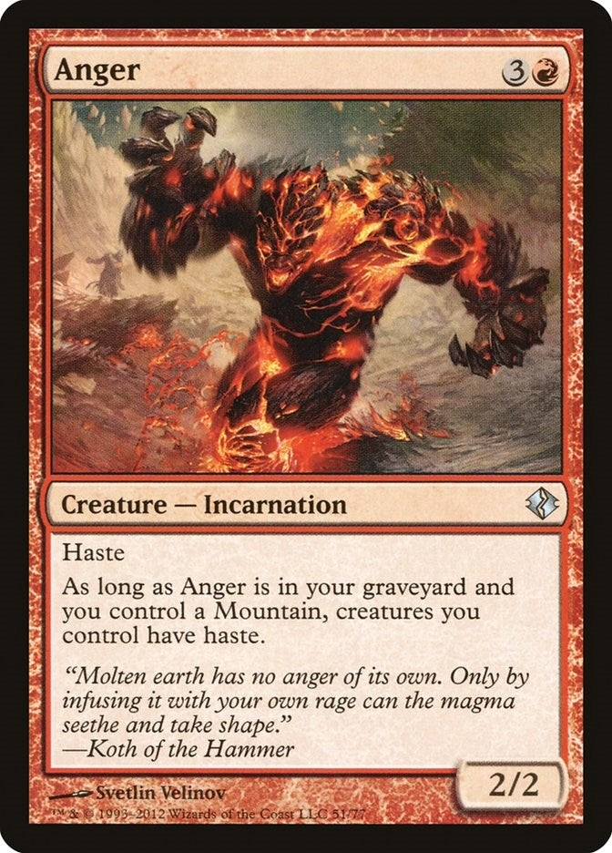 Image for Anger (Duel Decks: Venser vs. Koth) (51) - Magic: The Gathering