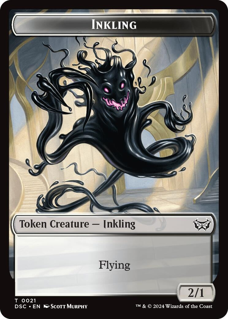 Image for Inkling // Scarecrow Double-Sided Token (Commander: Duskmourn: House of Horror) (21 // 23) - Magic: The Gathering