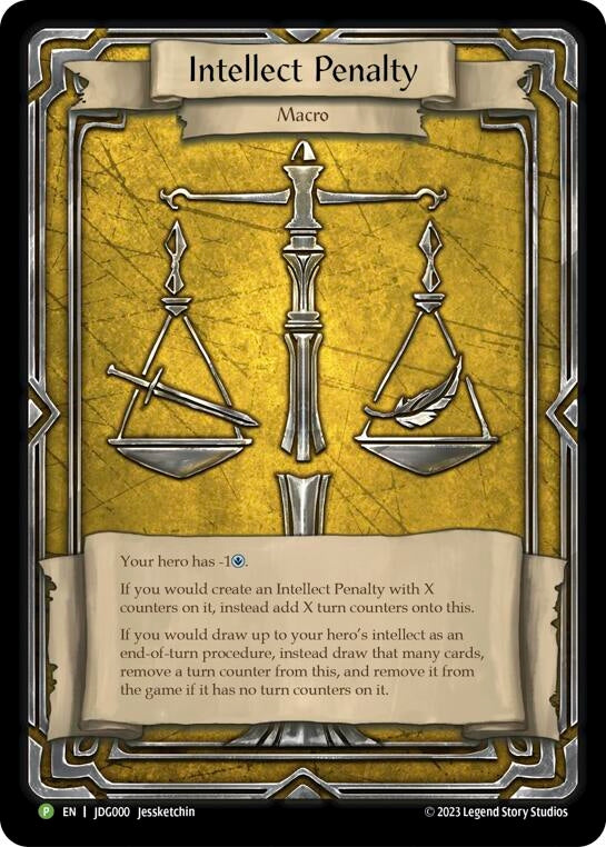 Image for Intellect Penalty - JDG000 (Flesh and Blood: Promo Cards) (JDG000) - Flesh and Blood TCG
