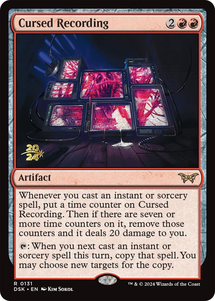 Image for Cursed Recording (0131) (Prerelease Cards) (131) - Magic: The Gathering