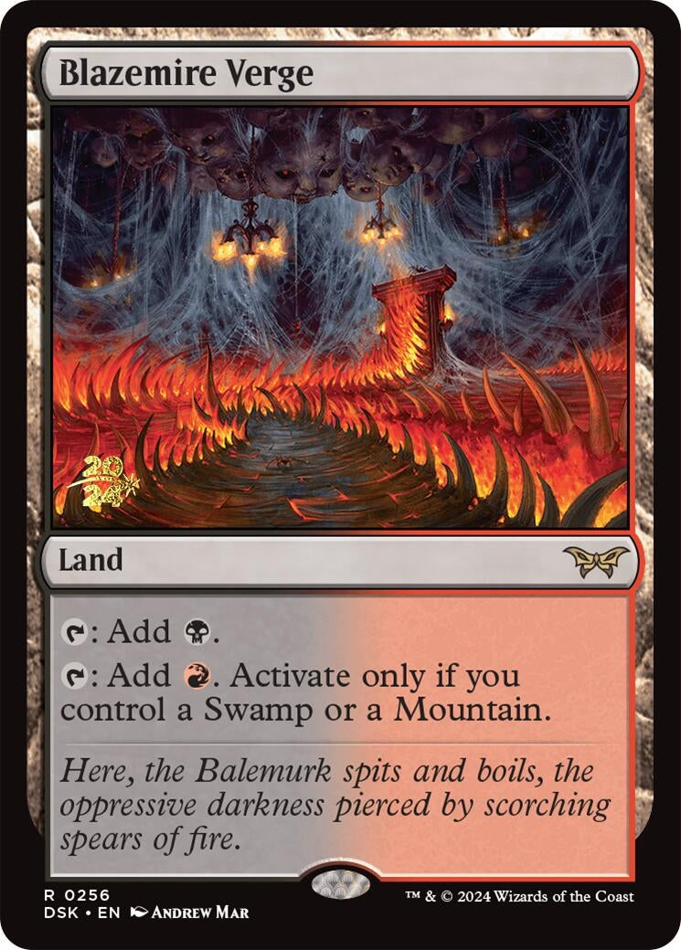 Image for Blazemire Verge (Prerelease Cards) (256) - Magic: The Gathering