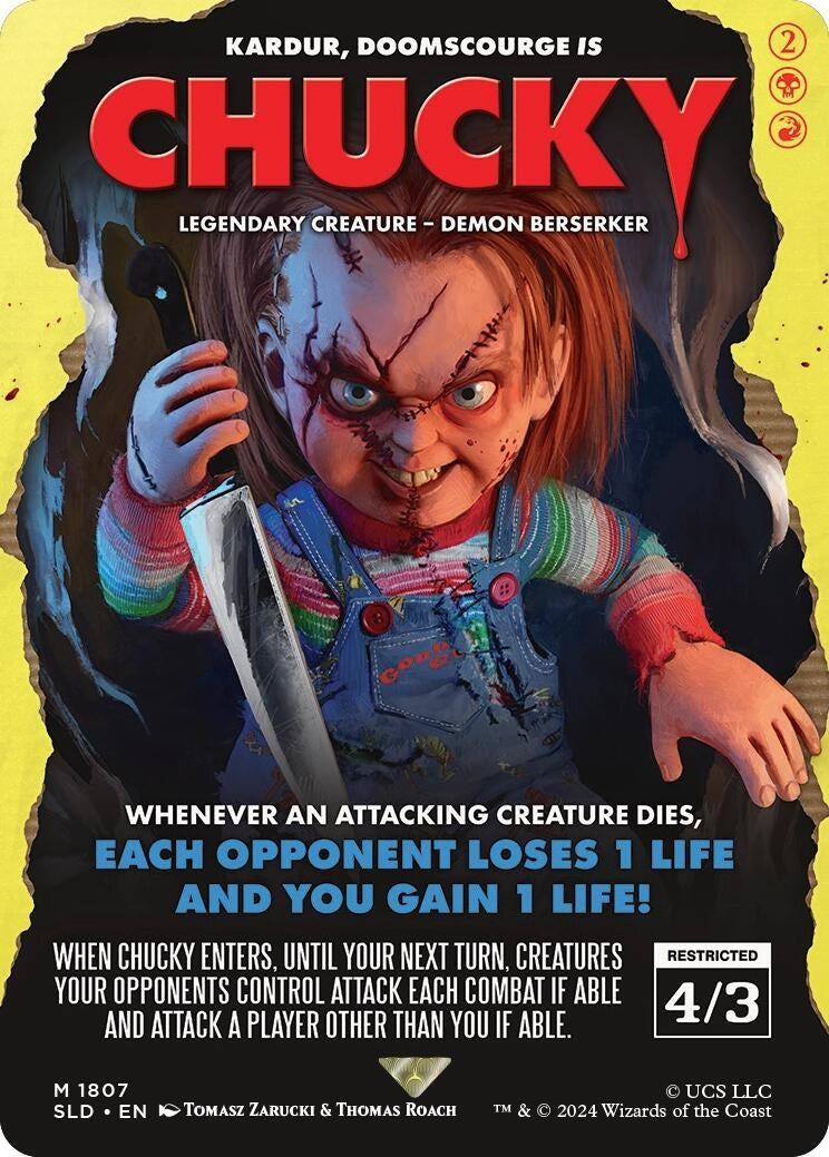 Image for Chucky - Kardur, Doomscourge (Secret Lair Drop Series) (1807) - Magic: The Gathering