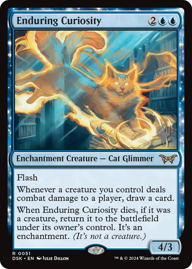 Image for Enduring Curiosity (Promo Pack: Duskmourn: House of Horror) (51) - Magic: The Gathering