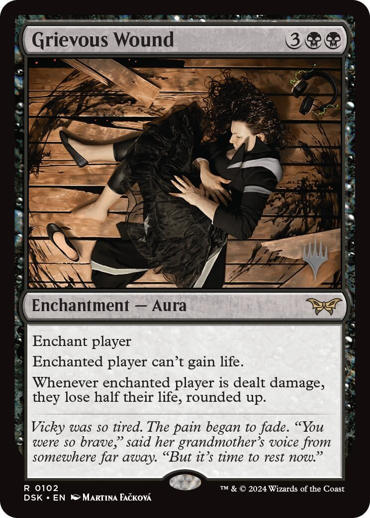 Image for Grievous Wound (Promo Pack: Duskmourn: House of Horror) (102) - Magic: The Gathering