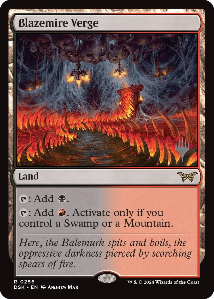 Image for Blazemire Verge (Promo Pack: Duskmourn: House of Horror) (256) - Magic: The Gathering