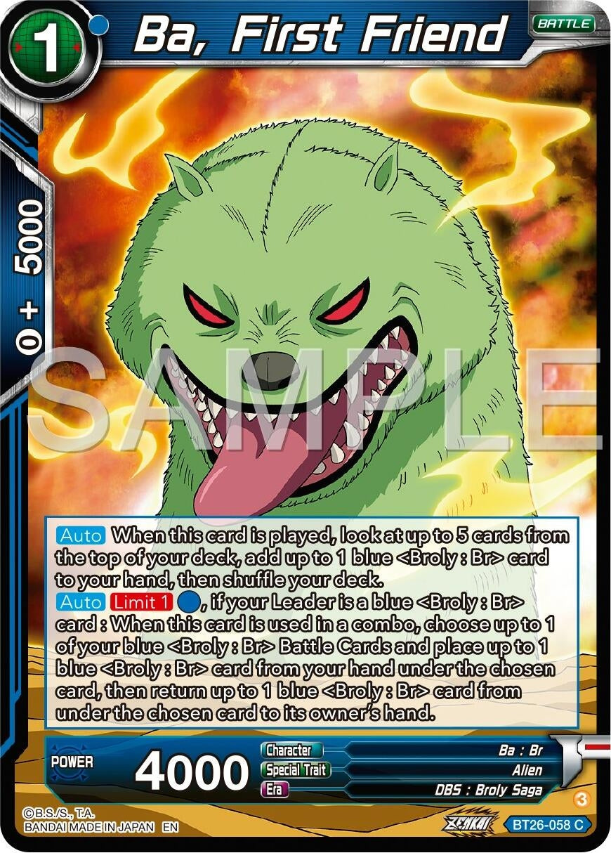 Image for Ba, First Friend (Ultimate Advent) (BT26-058) - Dragon Ball Super: Masters