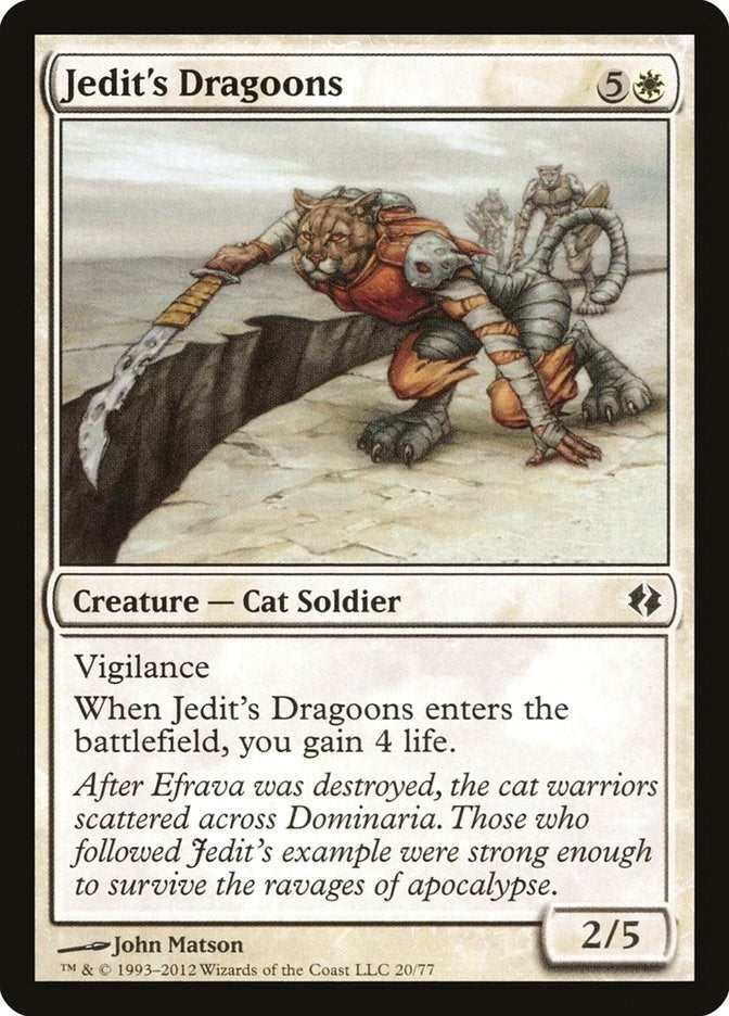 Image for Jedit's Dragoons (Duel Decks: Venser vs. Koth) (20) - Magic: The Gathering