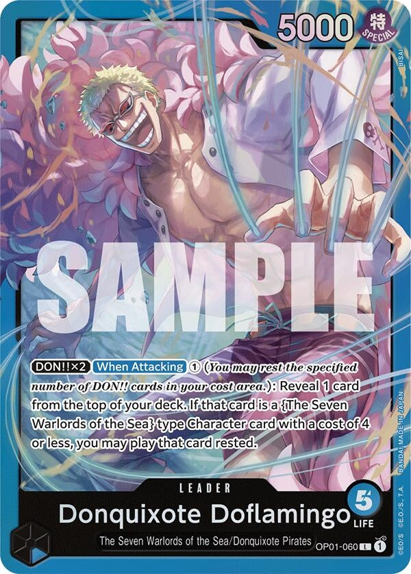 Image for Donquixote Doflamingo (OP01-060) (Starter Deck 17: BLUE Donquixote Doflamingo) (OP01-060) - One Piece Card Game