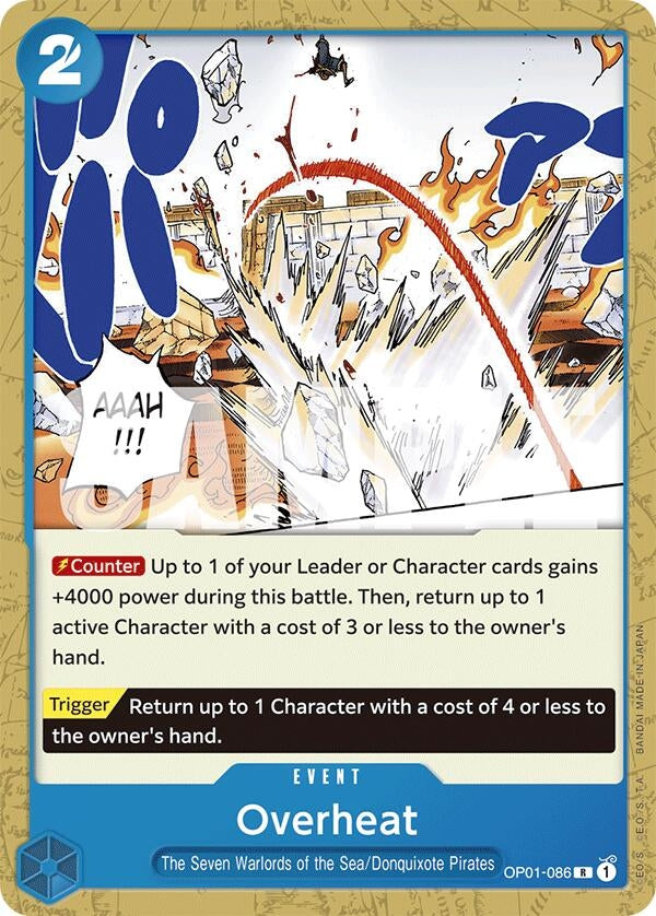 Image for Overheat (Starter Deck 17: BLUE Donquixote Doflamingo) (1086) - One Piece Card Game