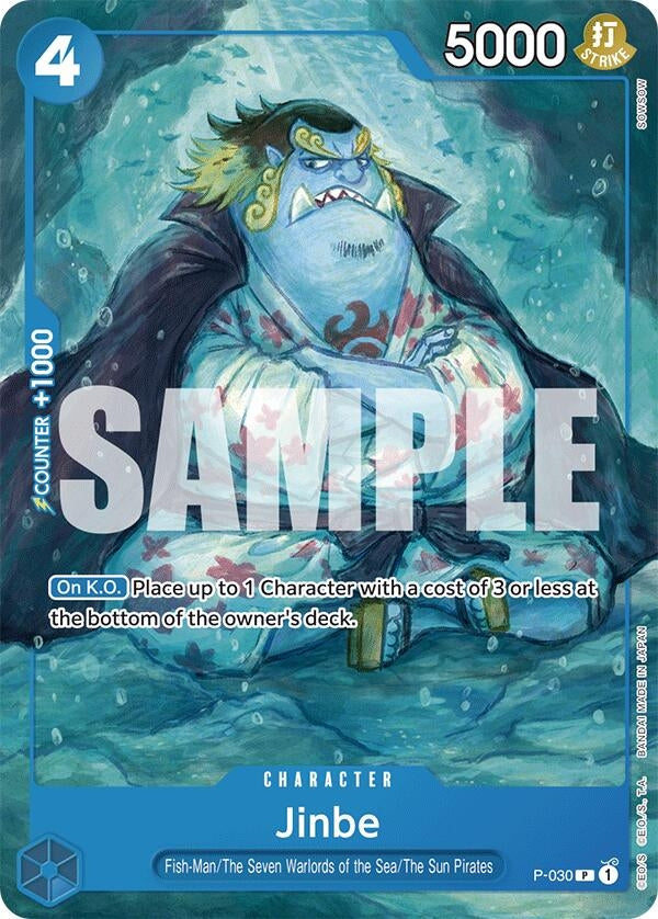 Image for Jinbe (Starter Deck 17: BLUE Donquixote Doflamingo) (P-030) - One Piece Card Game
