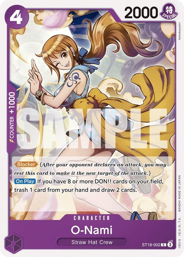 Image for O-Nami (Starter Deck 18: PURPLE Monkey.D.Luffy) (ST18-002) - One Piece Card Game