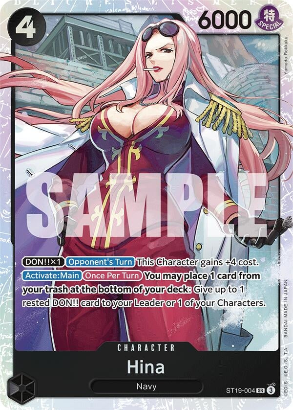 Image for Hina (Starter Deck 19: BLACK Smoker) (ST19-004) - One Piece Card Game