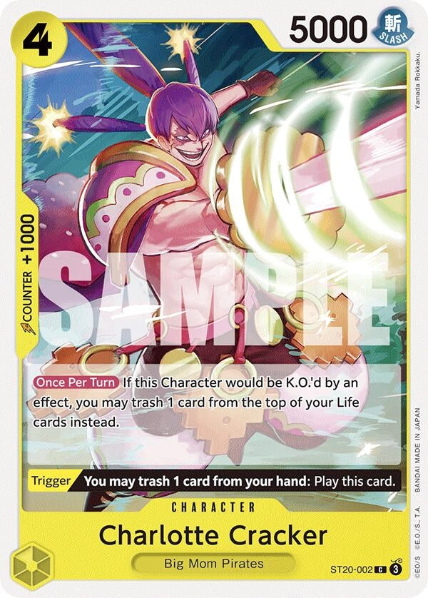 Image for Charlotte Cracker (Starter Deck 20: YELLOW Charlotte Katakuri) (ST20-002) - One Piece Card Game