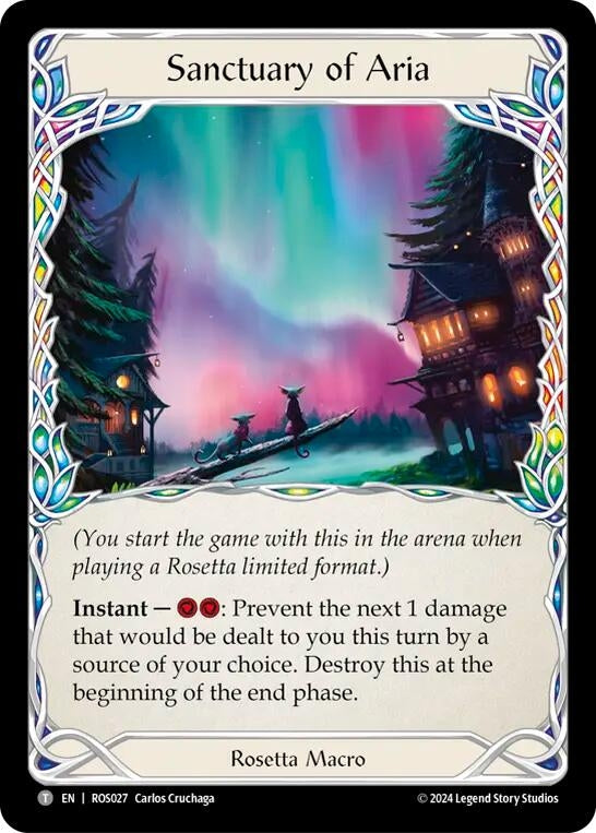 Image for Sanctuary of Aria (Rosetta) (ROS027) - Flesh and Blood TCG