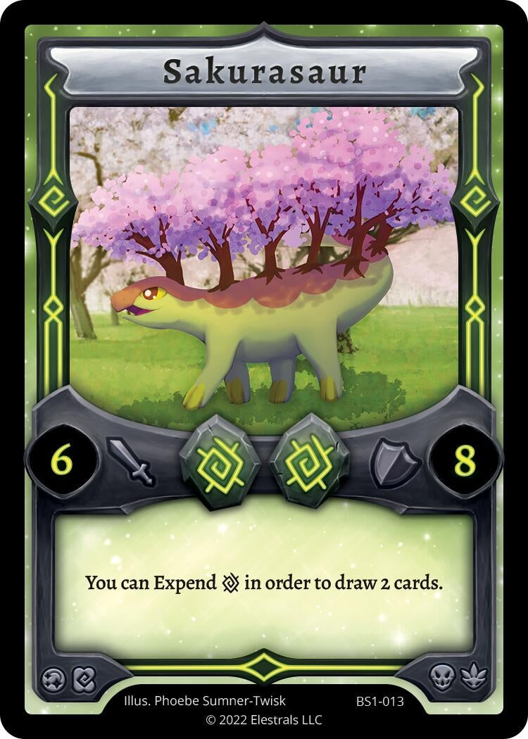 Image for Sakurasaur (Base Set [Kickstarter Edition]) (BS1-013) - Elestrals