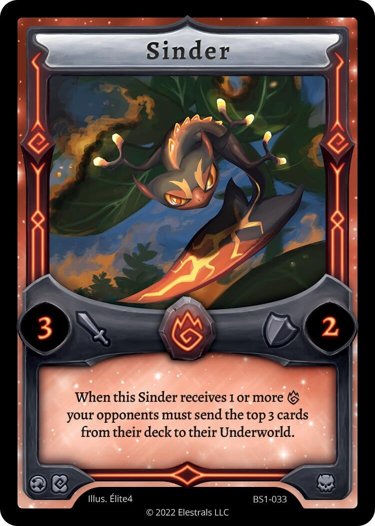 Image for Sinder (Base Set [Kickstarter Edition]) (BS1-033) - Elestrals