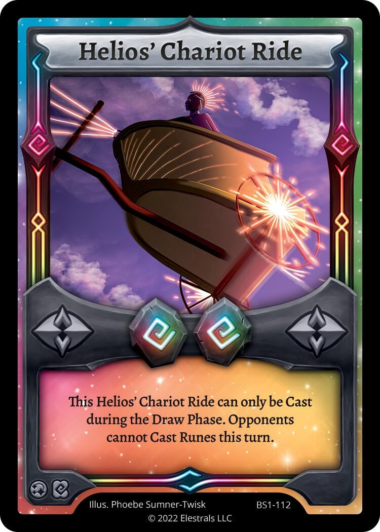 Image for Helios' Chariot Ride (Base Set [Kickstarter Edition]) (BS1-112) - Elestrals