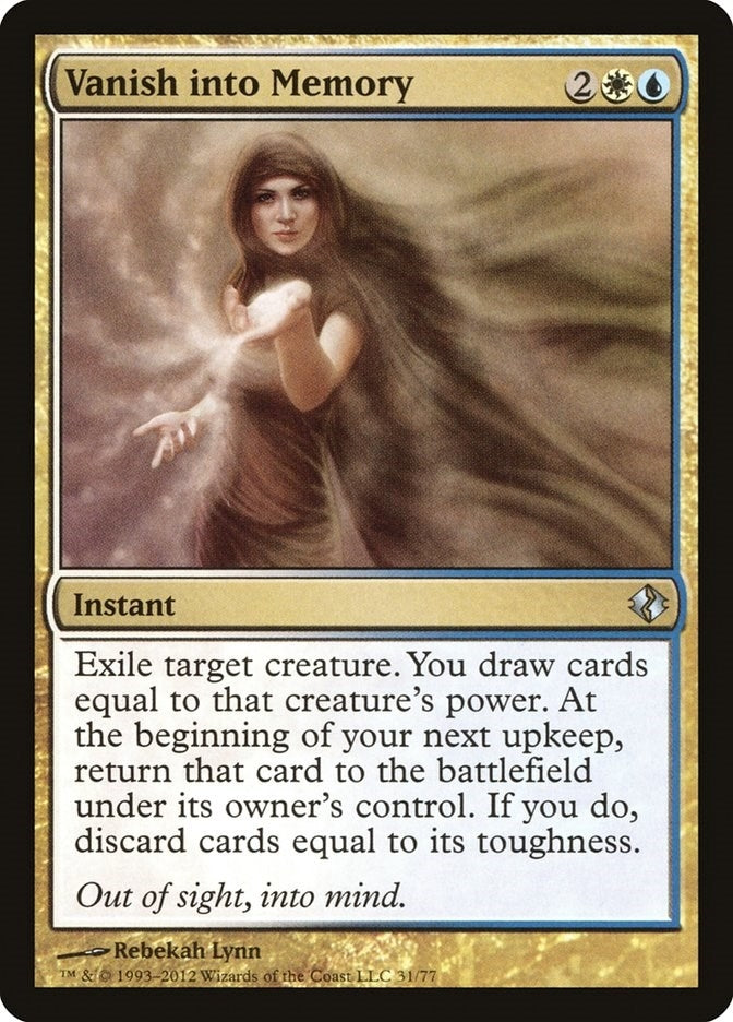 Image for Vanish into Memory (Duel Decks: Venser vs. Koth) (31) - Magic: The Gathering