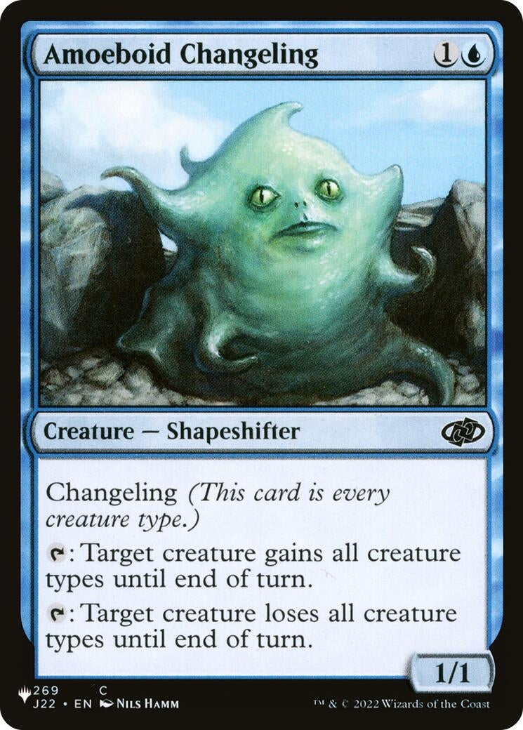 Image for Amoeboid Changeling (J22) (The List Reprints) (269/051) - Magic: The Gathering
