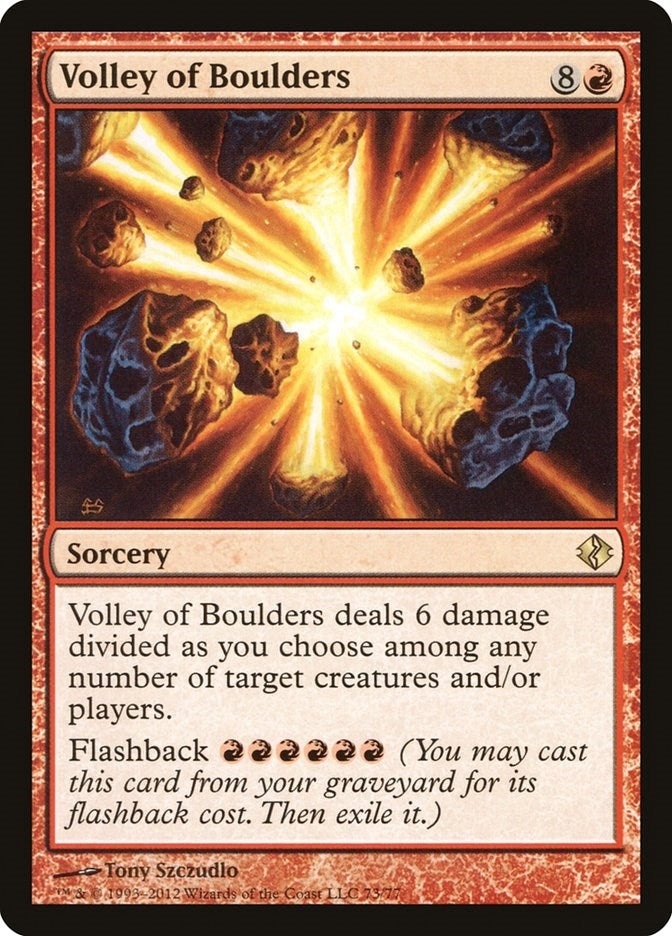 Image for Volley of Boulders (Duel Decks: Venser vs. Koth) (73) - Magic: The Gathering