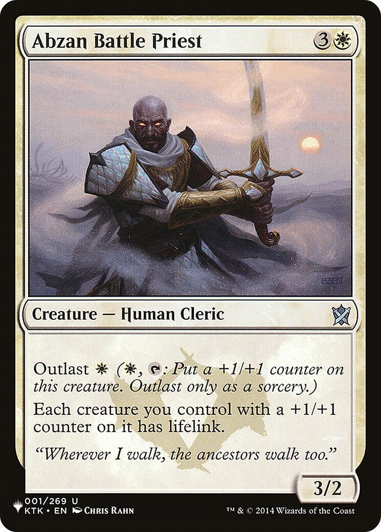 Image for Abzan Battle Priest (The List Reprints) (001/269) - Magic: The Gathering