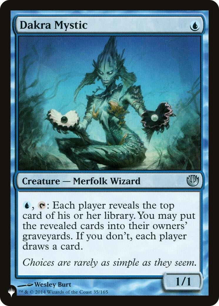 Image for Dakra Mystic (The List Reprints) (35/165) - Magic: The Gathering