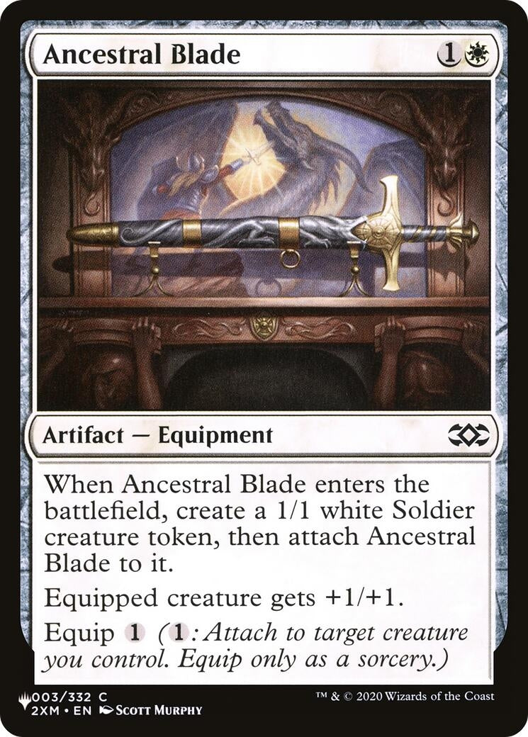 Image for Ancestral Blade (The List Reprints) (003/332) - Magic: The Gathering