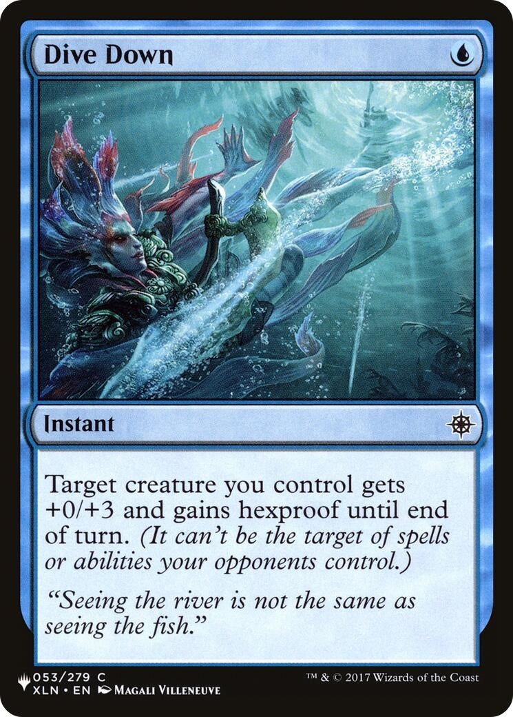 Image for Dive Down (The List Reprints) (053/279) - Magic: The Gathering