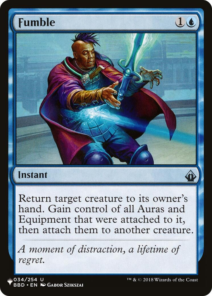 Image for Fumble (The List Reprints) (034/254) - Magic: The Gathering