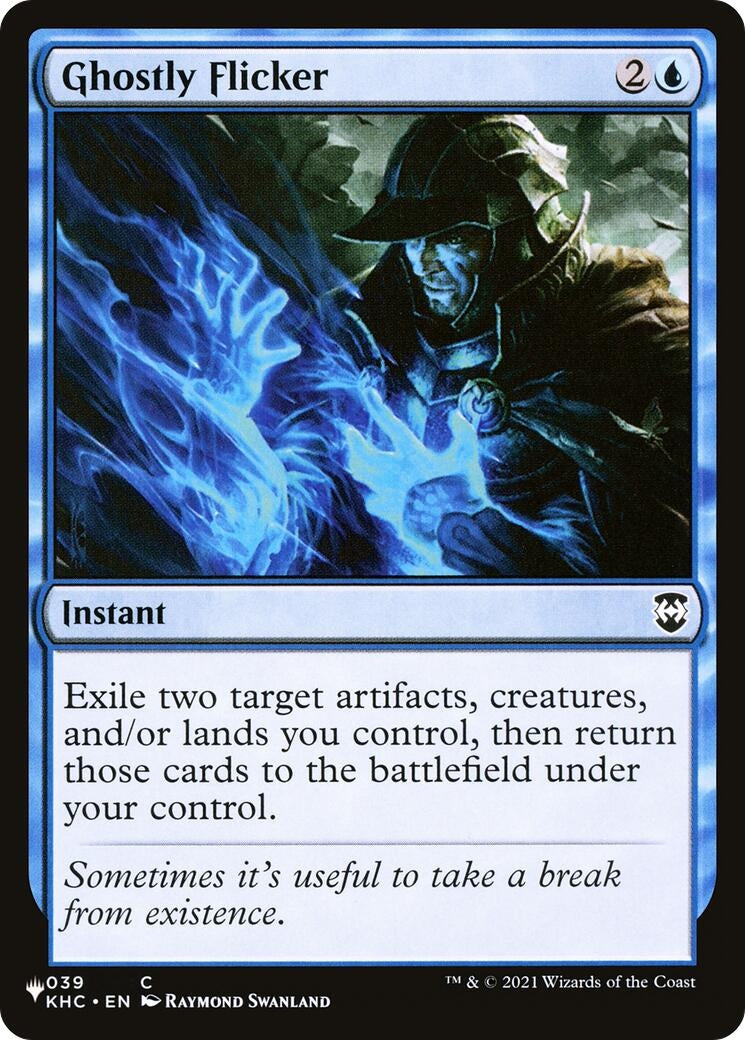 Image for Ghostly Flicker (The List Reprints) (039) - Magic: The Gathering
