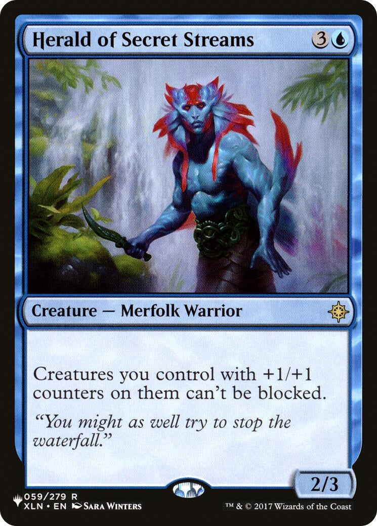 Image for Herald of Secret Streams (The List Reprints) (059/279) - Magic: The Gathering