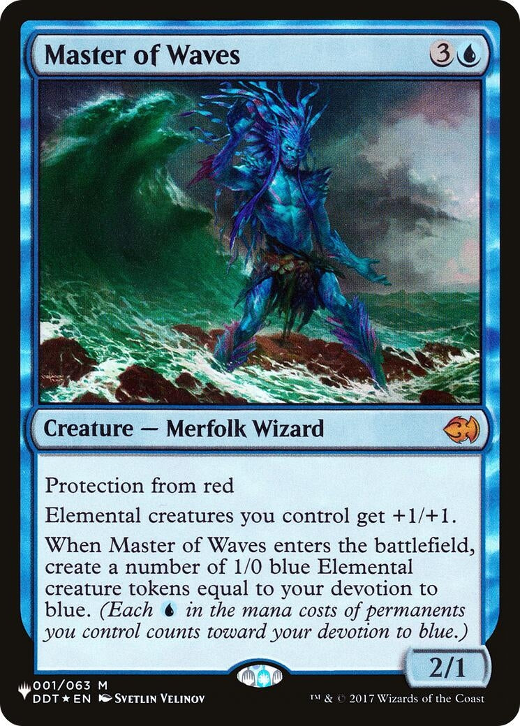 Image for Master of Waves (The List Reprints) (001/063) - Magic: The Gathering