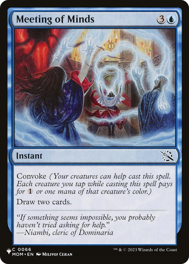Image for Meeting of Minds (The List Reprints) (0066) - Magic: The Gathering