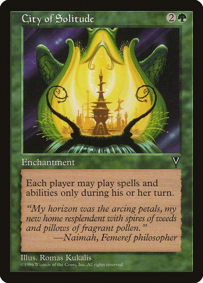 Image for City of Solitude (Visions) - Magic: The Gathering
