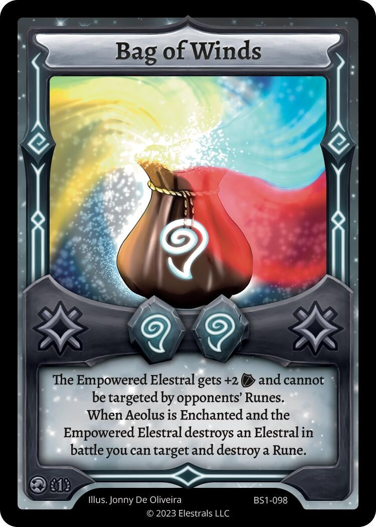 Image for Bag of Winds (Base Set [First Edition]) (BS1-098) - Elestrals