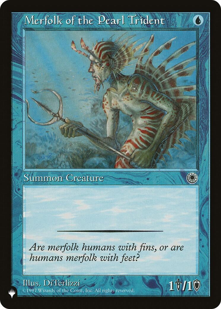 Image for Merfolk of the Pearl Trident (The List Reprints) - Magic: The Gathering