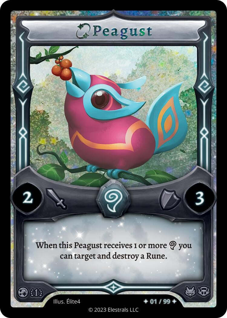 Image for Peagust (Serialized) (Base Set [First Edition]) (/99) - Elestrals