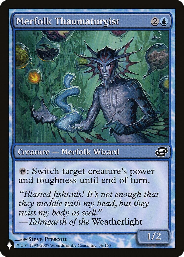 Image for Merfolk Thaumaturgist (The List Reprints) (56/165) - Magic: The Gathering