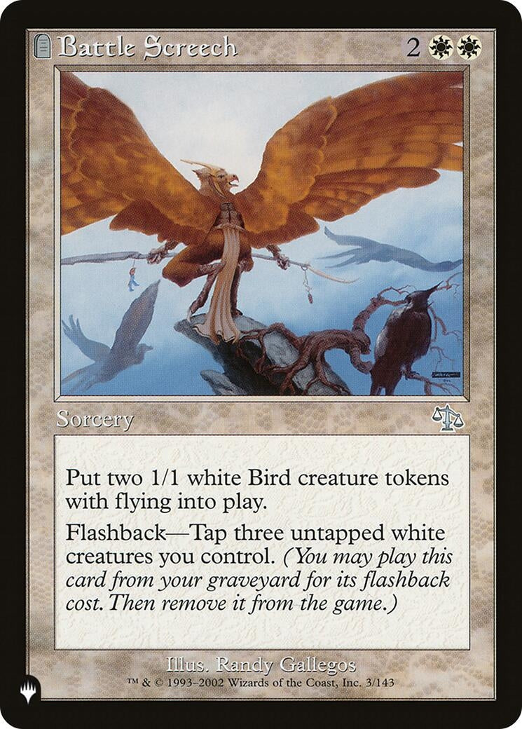 Image for Battle Screech (The List Reprints) (3/143) - Magic: The Gathering