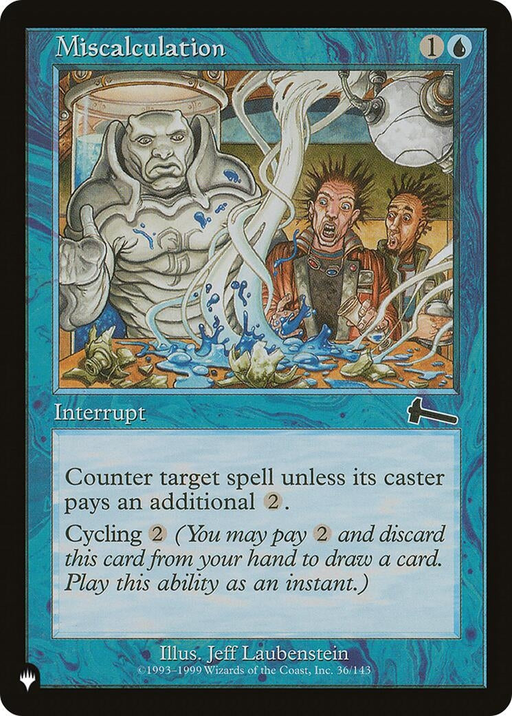 Image for Miscalculation (The List Reprints) (36/143) - Magic: The Gathering