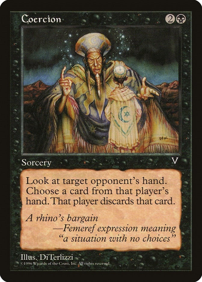 Image for Coercion (Visions) - Magic: The Gathering