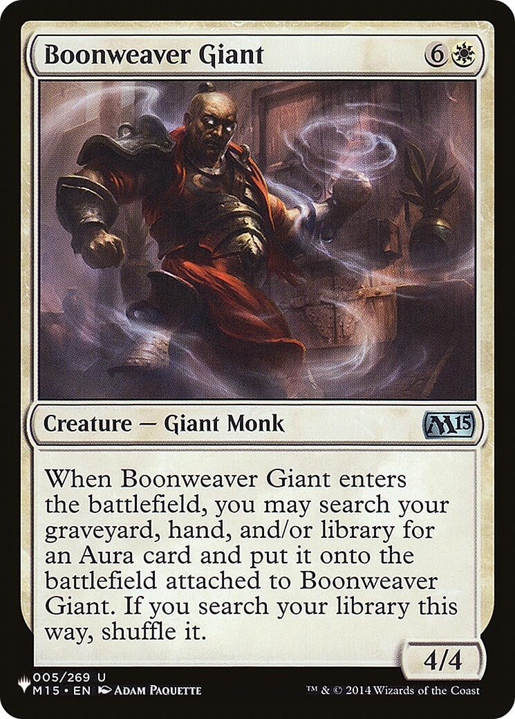 Image for Boonweaver Giant (The List Reprints) (005/269) - Magic: The Gathering