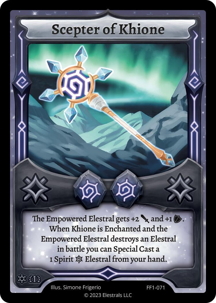Image for Scepter of Khione (Frostfall [First Edition]) (FF1-071) - Elestrals