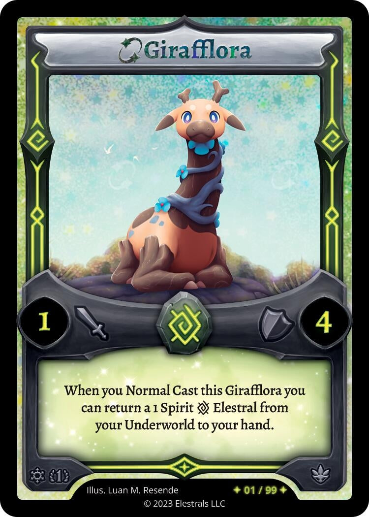 Image for Girafflora (Serialized) (Frostfall [First Edition]) (/99) - Elestrals