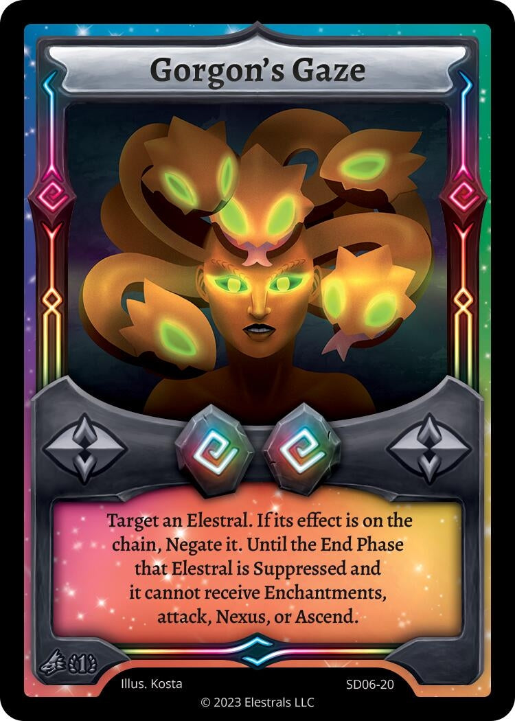 Image for Gorgon's Gaze (Kryoscorch Starter Deck [First Edition]) (SD06-20) - Elestrals