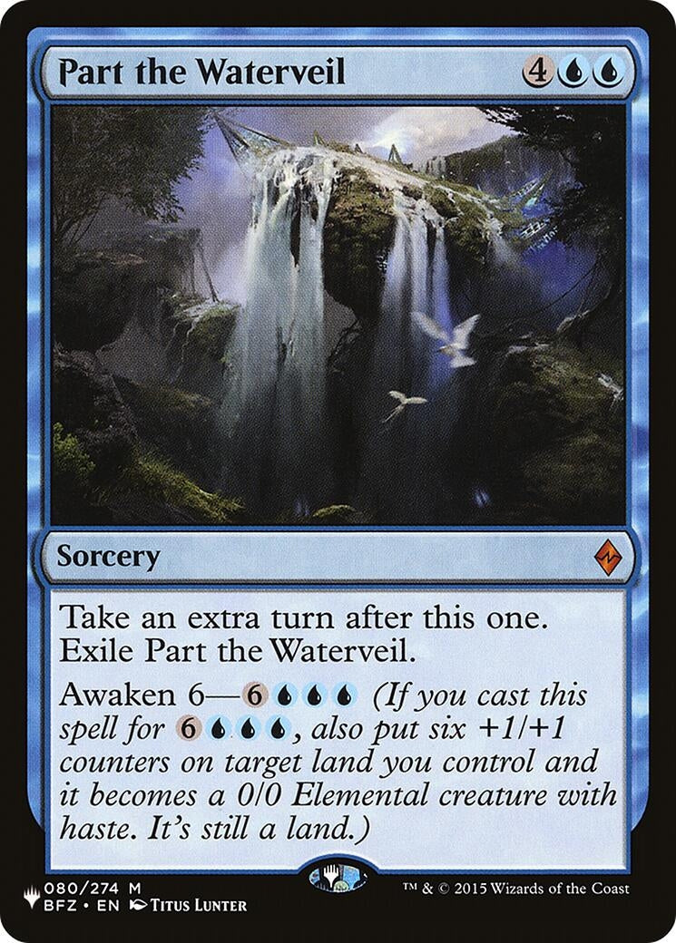 Image for Part the Waterveil (The List Reprints) (080/274) - Magic: The Gathering