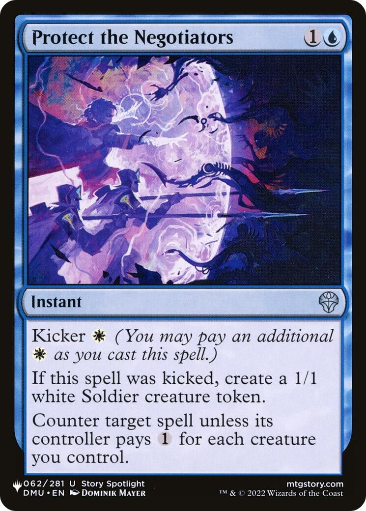Image for Protect the Negotiators (The List Reprints) (062/281) - Magic: The Gathering