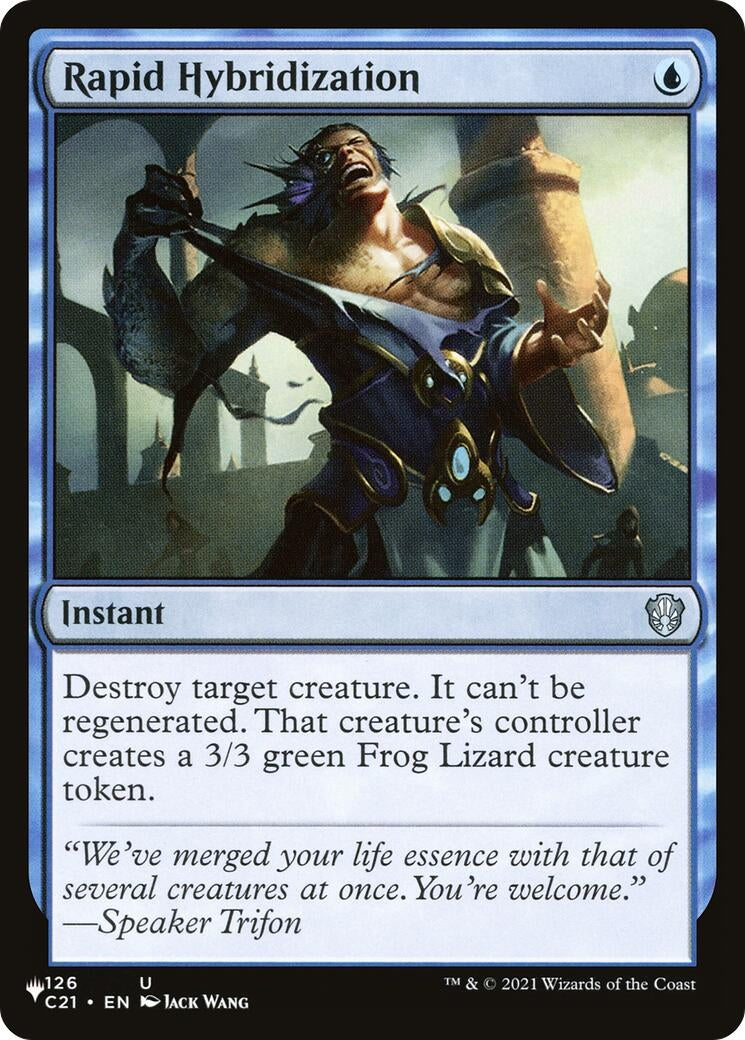 Image for Rapid Hybridization (The List Reprints) (126/081) - Magic: The Gathering
